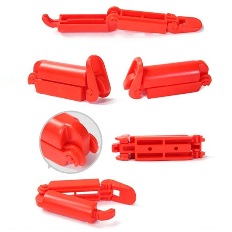 Adjustable Guard Red Car Seat Safety Belt Clip Buckle For Baby Safety