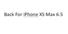 Zurück Für iPhone XS Max 6,5