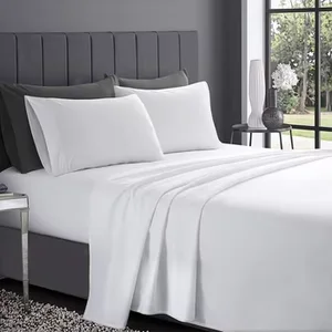 OEM Supplier Soft Breathable Microfiber Sheets Set 4 Piece Wrinkle Free Deep Pocket Bed Sheets Set