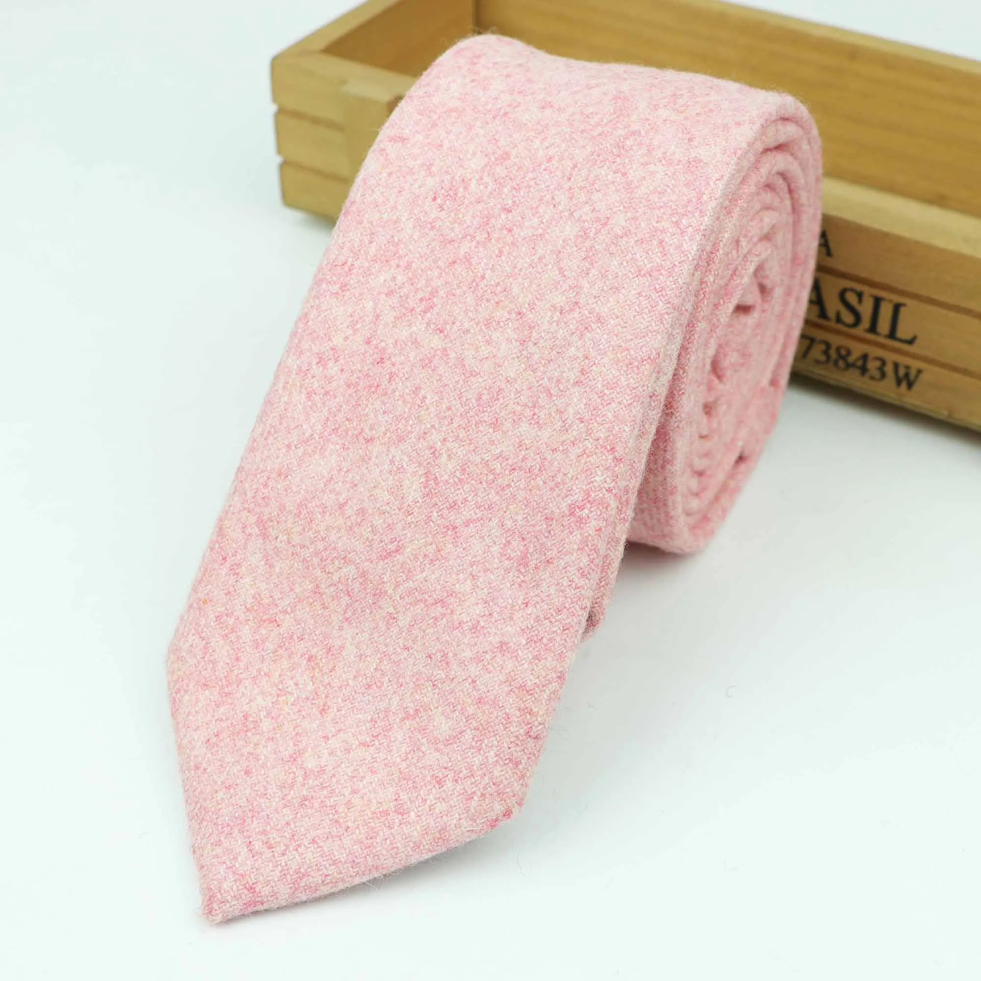 
New Style Wool Viscose Tie 7cm Ties Fluffy Solid Color Corbata Slim Striped Necktie Cravat Clothing Accessories Warm Dot Ties 