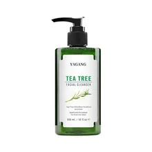 Private Label Vegan Green Tea Tree Moisturizing Cleansing acne Face Wash Facial Cleanser