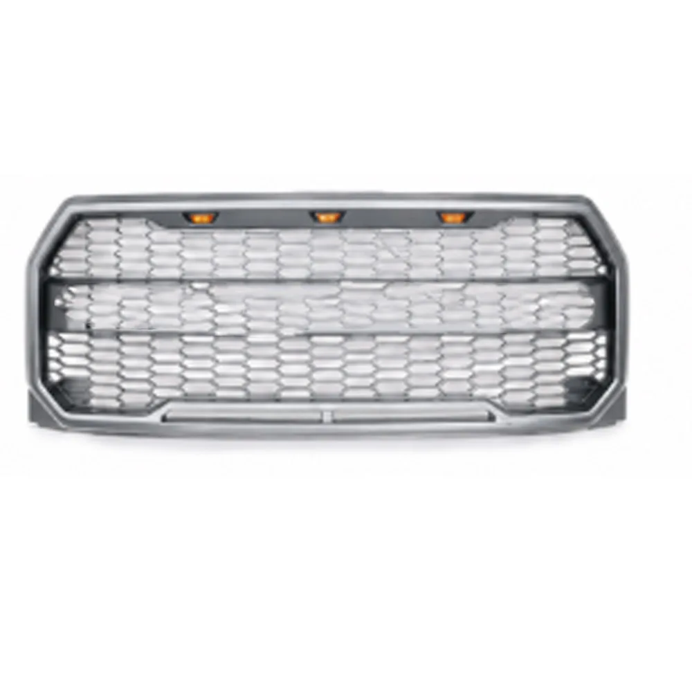 Front Grille Shell Insert Grade Low-end to High-end Upgrade Auto Body Part for F-150 2015-2017 Raptor