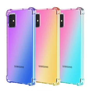 Hot sale full protection case Italic Gradient High Rebound Does Not Deformanti Tumbling Phone Case For Samsung A51