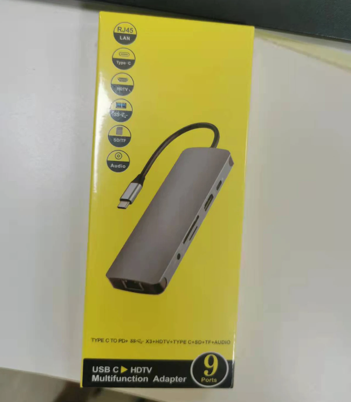 Multiport Type C Hub Usb 3.0 100w Pd Charge 1000mbps Rj45 Hdmi4k Switch