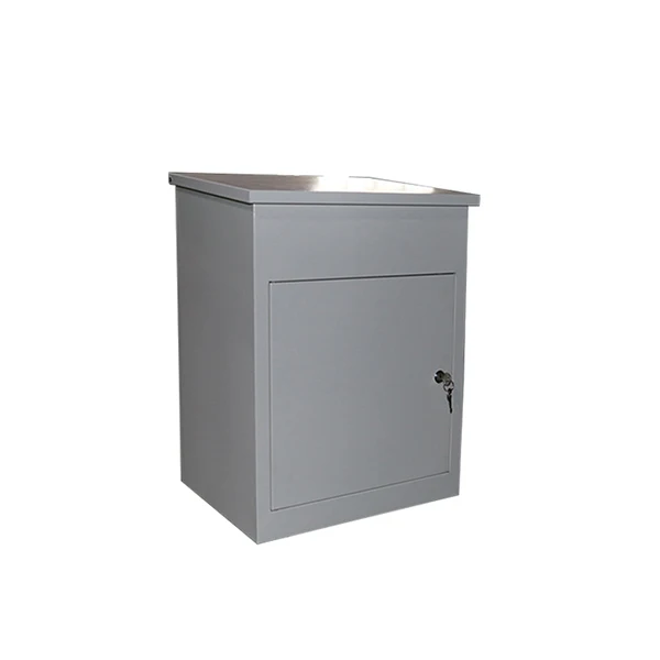 Smart Galvanized Steel Box Parcel Delivery Box Drop Box With Handle Parcel Safe