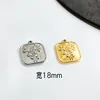 6 # Rose square pendant