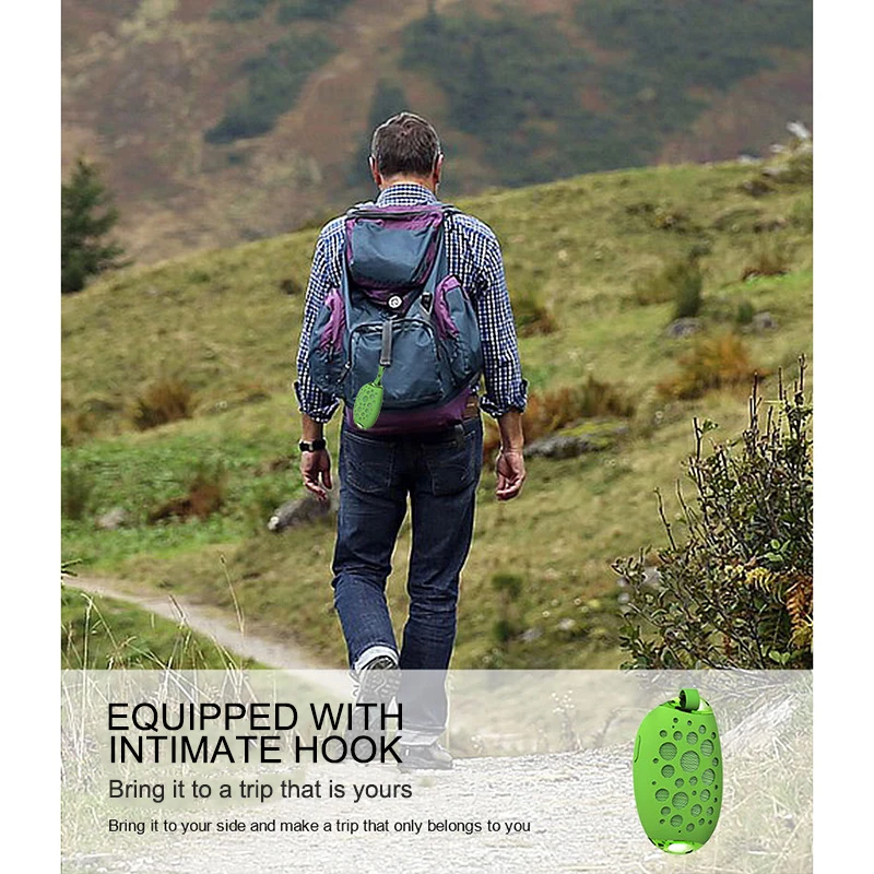 Portable Mini Mango Bluetooth Speaker IP54 Waterproof Wireless MG Outdoor Stereo Speaker With Mic Hook Support Handsfree Call - ANKUX.COM