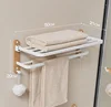 Beech white 50 long folding towel rack