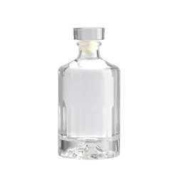 Custom whisky bottle 750ml glass bottle clear gin bottles