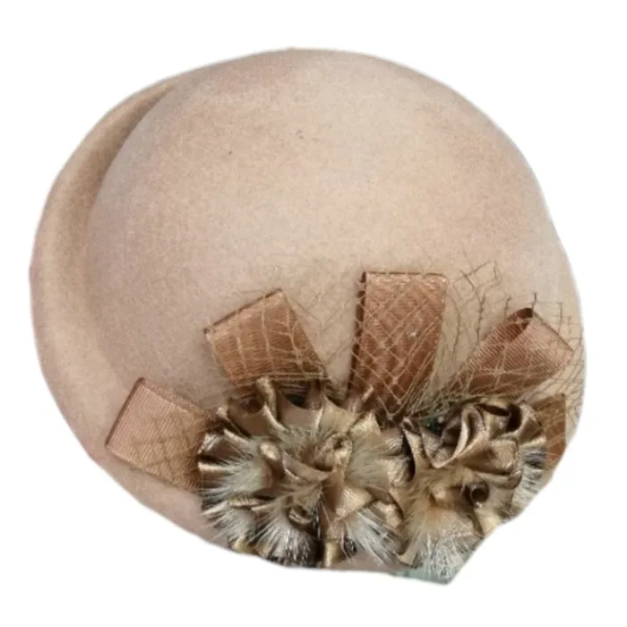 Vintage British Style Pillbox Hat for Women - 100% Wool Felt  display picture 1