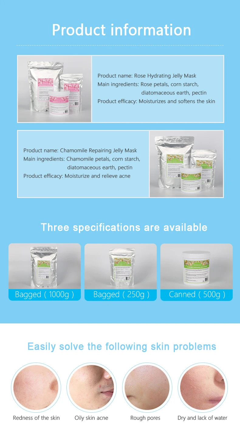 250g Skin Care Korea Gel Powder Face Mask,Natural Collagen Crystal