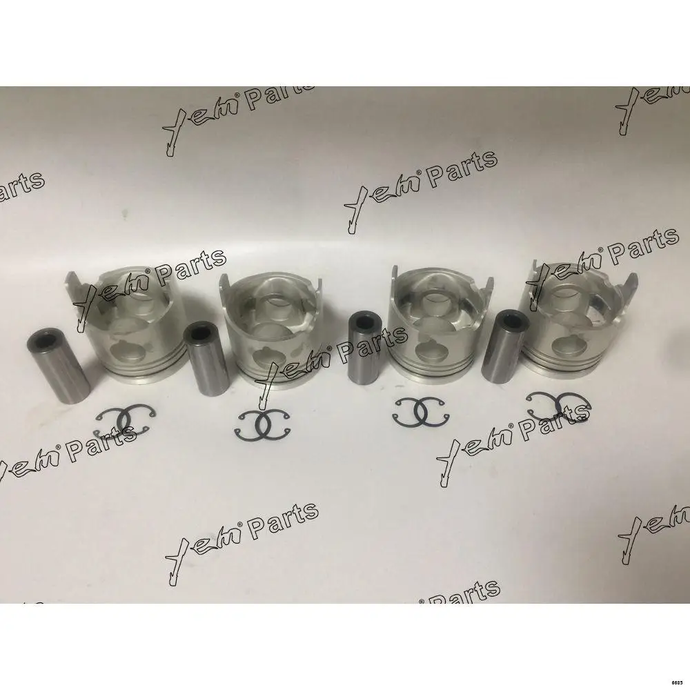 Cylinder Engine Pistons Set For Isuzu 4JA1 Engine Rebuild Aftermarket Parts