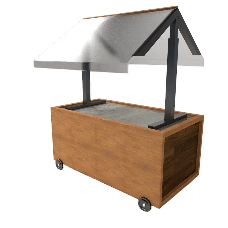 outdoor and indoor flexible dessert cookies vending cart smart