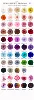 Più colori scelgono dalla tabella dei colori