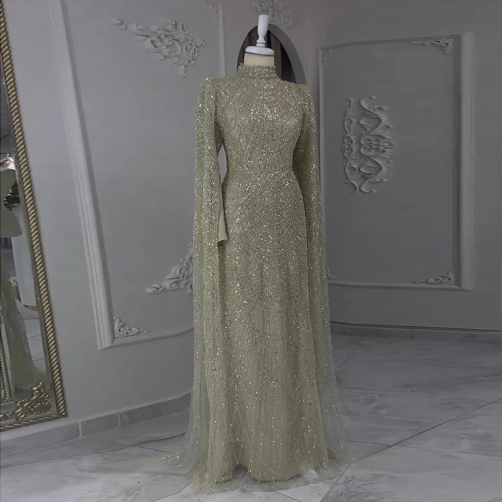 Jancember LSZ260 Muslim High Neck Sequins Mermaid Wedding Party Gowns Dresses| Alibaba.com Jancember LSZ260 Muslim High Neck Sequins Mermaid Wedding Party Gowns Dresses| Alibaba.com