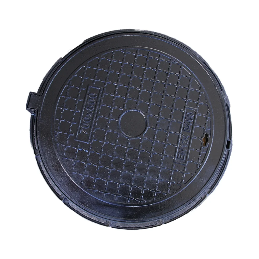 High Quality Custom Circular Hinged Ductile Iron Manhole Cover Hot Selling Construction Pattern Cast Iron Material