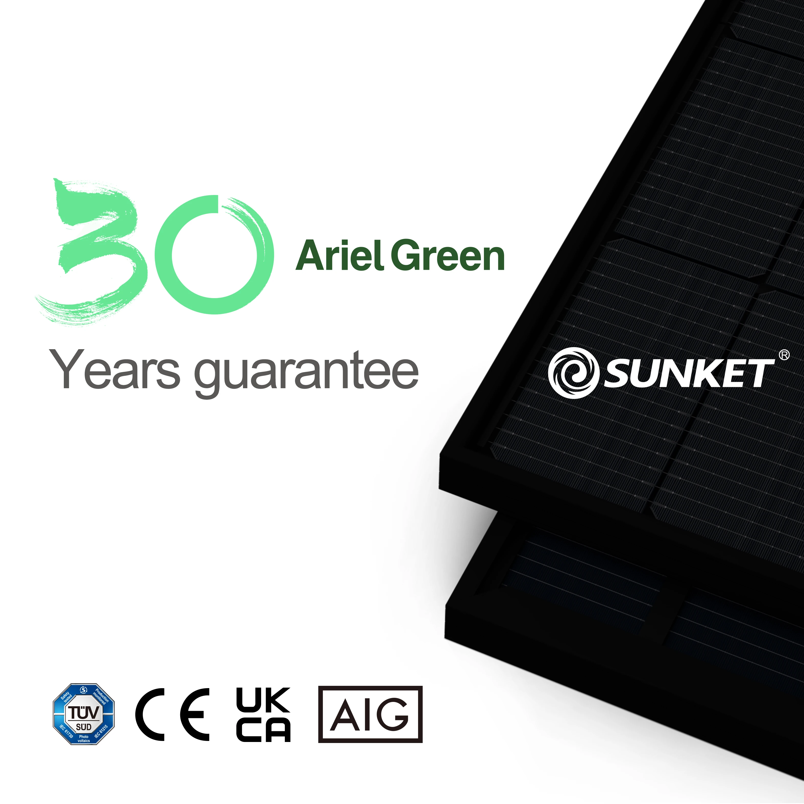 Sunket 580W High Efficiency PV Module - All Black Bifacial