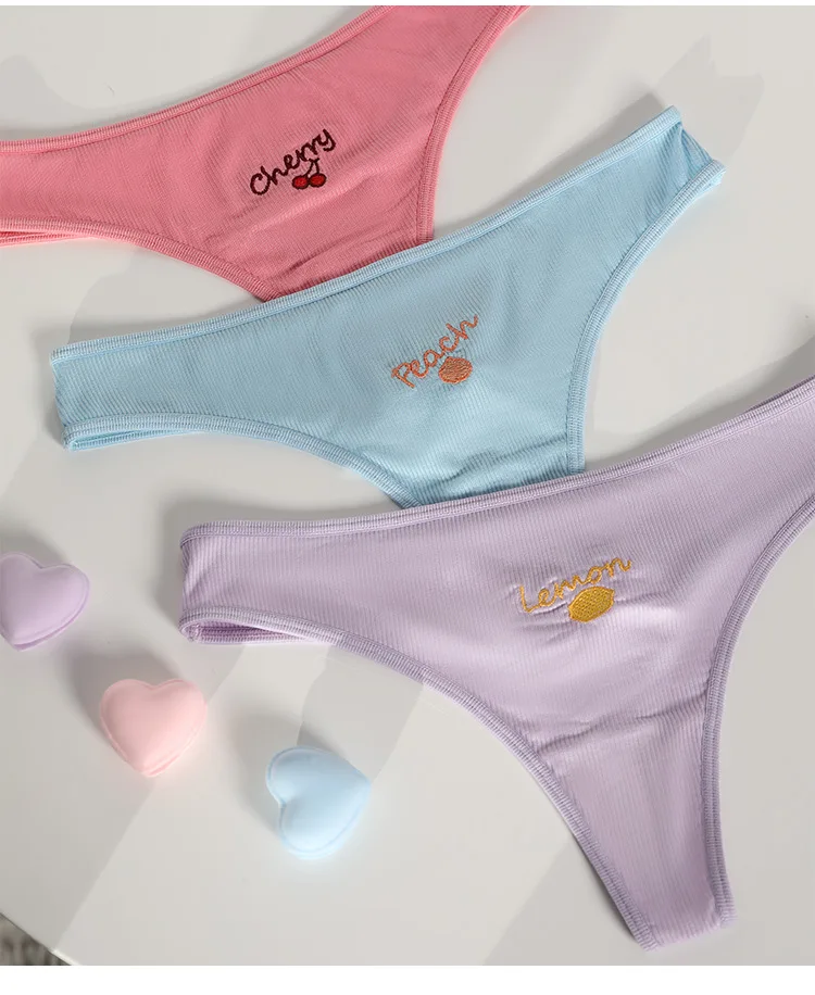 Ladymate Odm/oem Bragas Bordadas De Para Mujer Woman Embroidery Thongs
