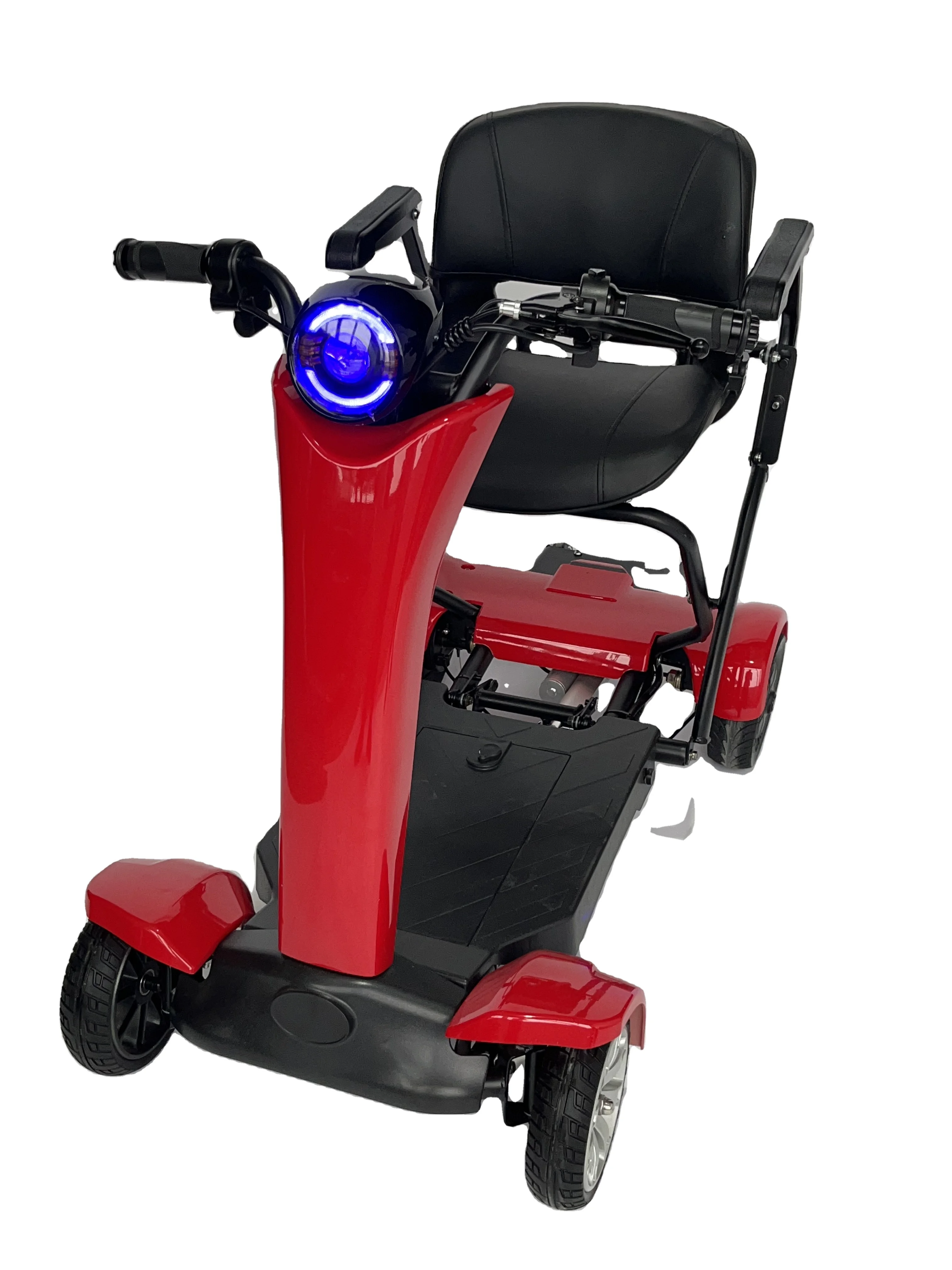 Auto Folding Seniors Scooter 4 Wheel Power Scooter Handicap Foldable Lightweight Mobility 9752