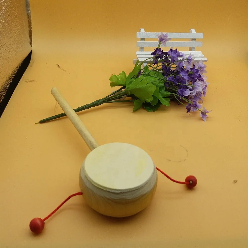 Детские Деревянные игрушки Погремушка барабан для малыша и сувениров