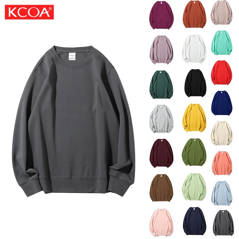 Wholesale Hot Selling Blank Embroidered Cotton High Quality Plus Size Women's Crew Neck Sweatshirts