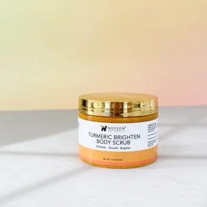 Professional Turmeric Body Scrub with Seasalt Based Brightening Skin Care Set