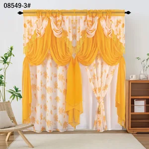 Modern Style Printed and Gauze Curtains for Bedroom and Living Room Home Decor with Elegant Design