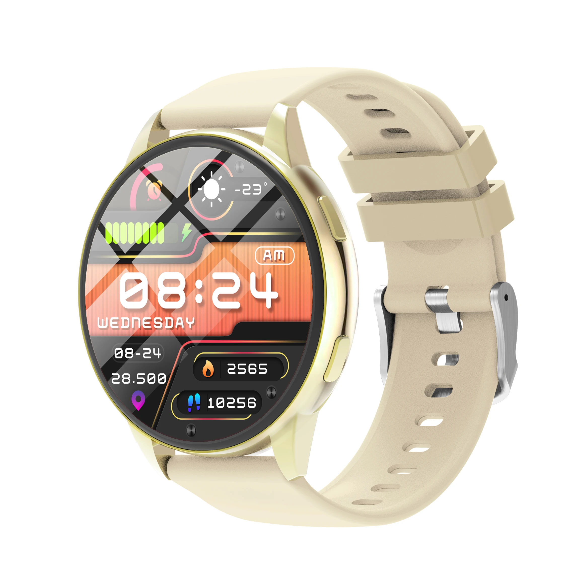 T10 Pro Round Screen Smart Watch Fitness Heart Rate
