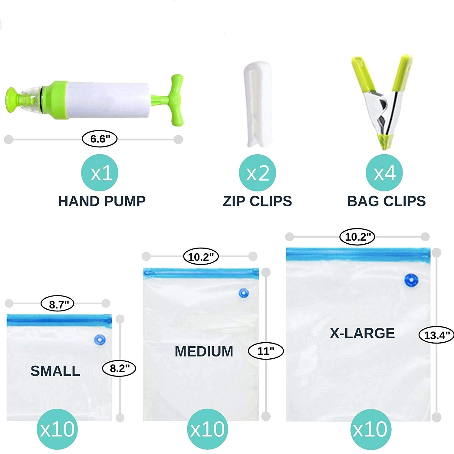 Sous Vide Bags Kit For Anova Cookers,Bpa Free Reusable Vacuum Bags