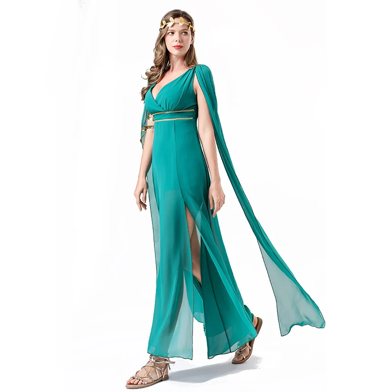 green emerald velvet dress Vintage 1958 Irene Lentz Couture Teal Green Draped Silk Grecian Goddess Gown