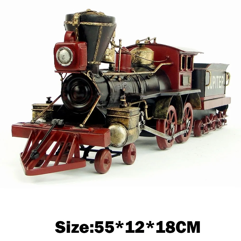 Modello Locomotiva In Metallo Vintage - Decorazione Natalizia E Da Collezione