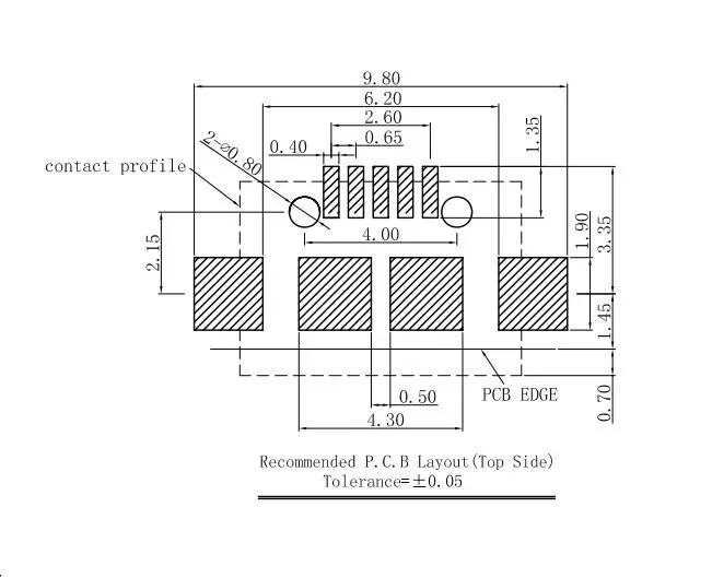 Smd Micro Mini Usb 5 Pin Connector Pcb Type Miniature Usb Socket