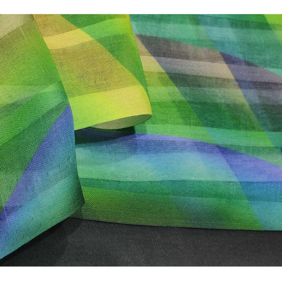 Печать шарф вуаль ткань с золотой линии новый дизайн для леди суданского toub и платье