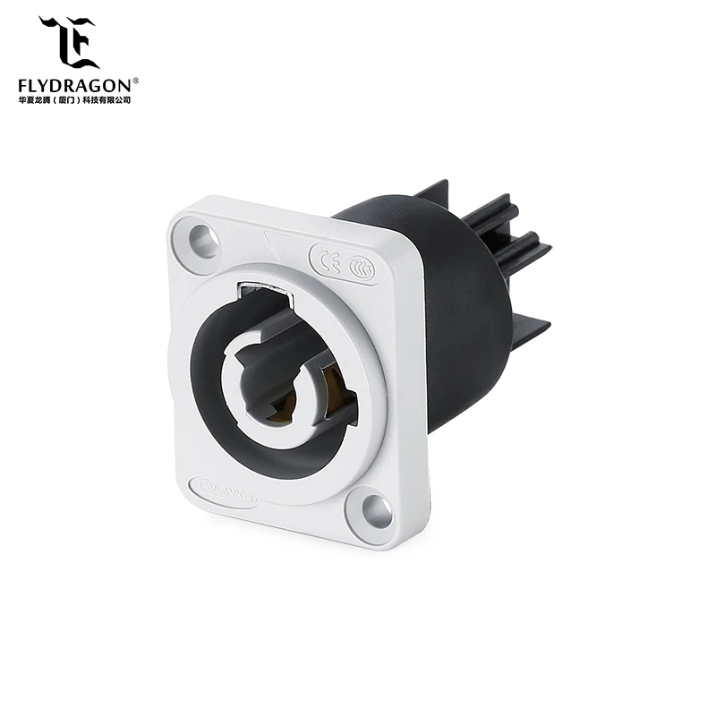 4-контактный Speakon динамик штыревой разъем аудио разъем белый