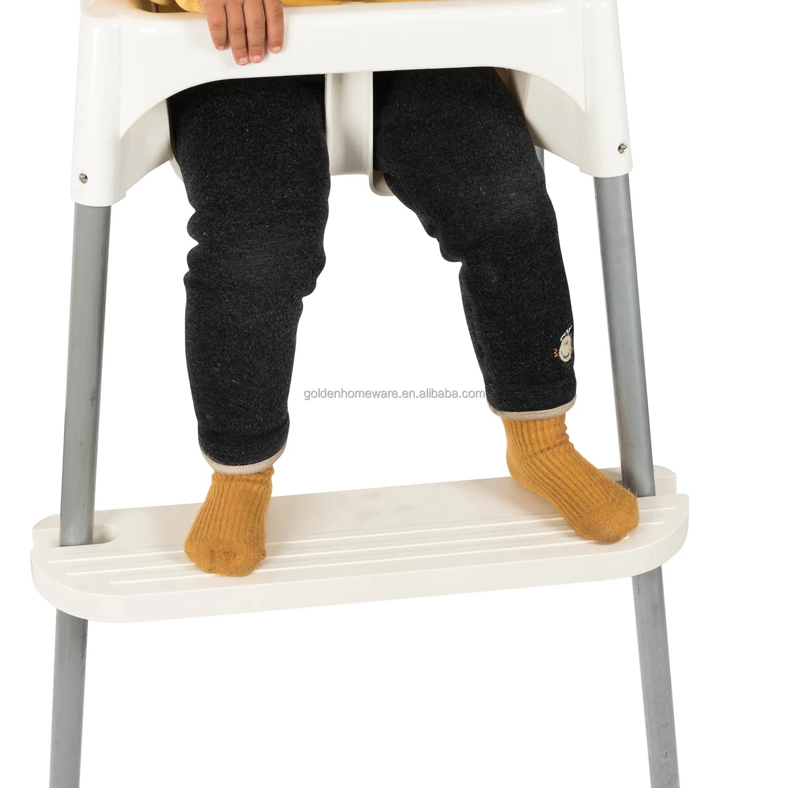 Compatible & Adjustable Molded Baby High Chair Foot Rest Bamboo