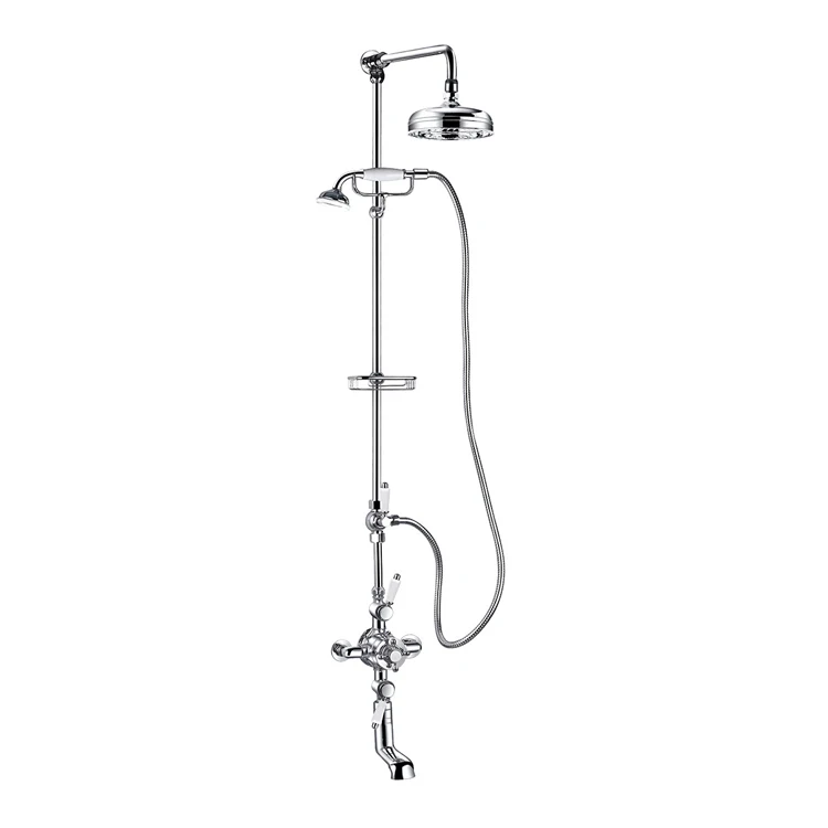Traditional Brass Triple Function Exposed Thermostatic Shower System