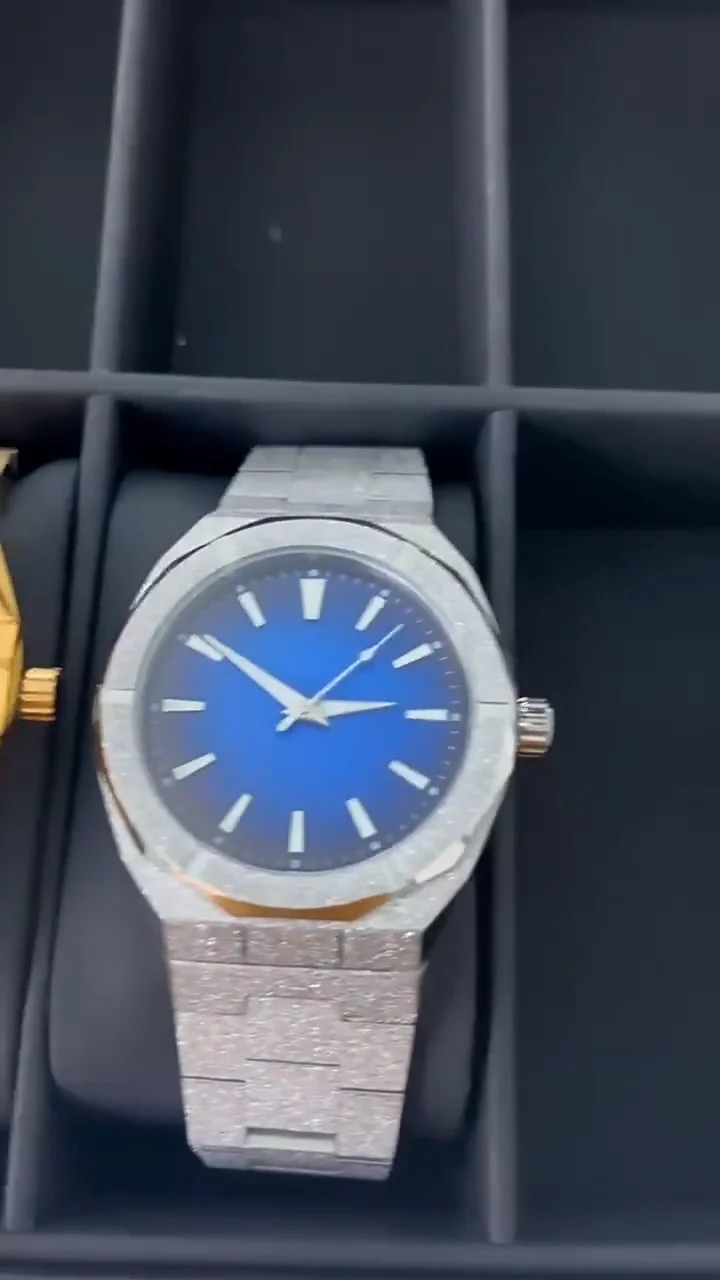 High Quality Stainless Steel Frost Aap Diamond Watches Men 5atm Oem Miyota Japan Quartz Diamond