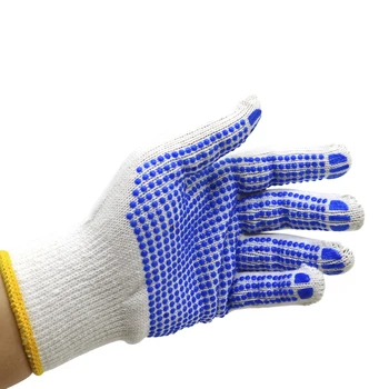 Premium Quality anti-slip anti-cut wear resist PVC Dots Cotton Knitted Gloves industry work gloves Manufacturer Supplier