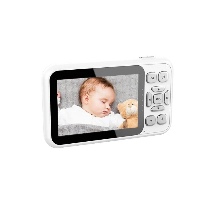 3.5 inch 2.4g wireless video baby monitor camera support dual camera baby monitor