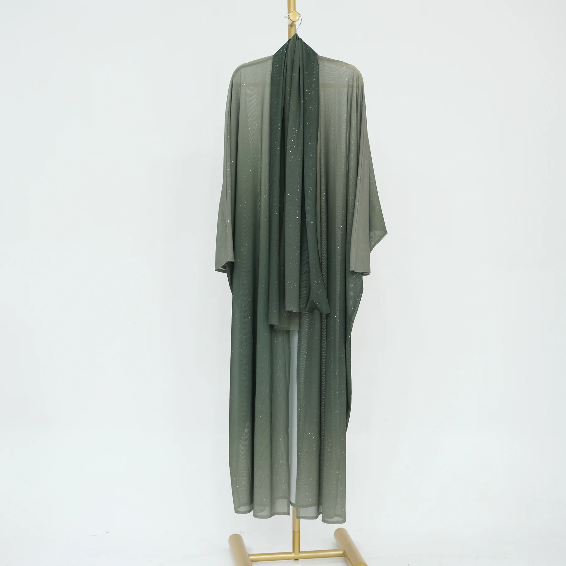 Zifeng OEM Vetements Islamiques Dubai Gradient Color Muslim Woman