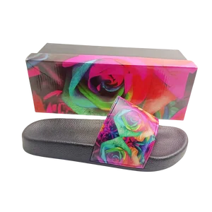 PVC & EVA Men's Sandals Design Flat Slides Lady Luxury Designer Logo Slides for Women and Men Plus Size Slides Slippers