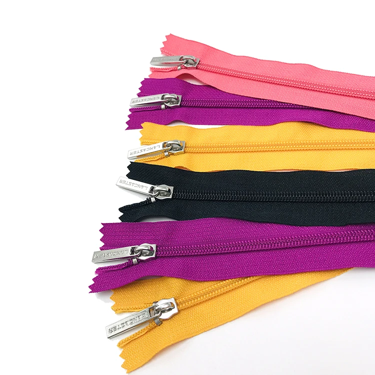More Than One Color Backpack 5 Inch Separating Zipper Wholesale 5 Coil Zipper Long Chain Nylon