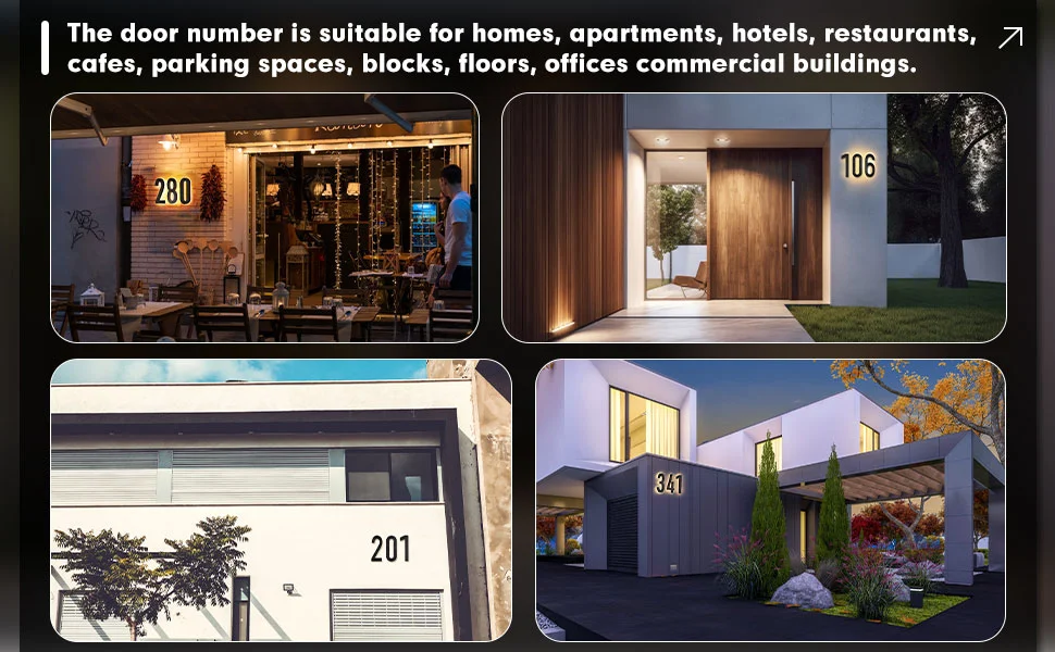 product large led address numbers light up solar illuminated house signs for outdoor use on houses restaurants car garages-14