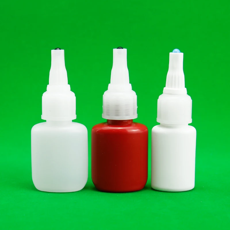 20ML PE Anaerobic Adhesive Bottle Red Plastic UV Glue Tube Bottle