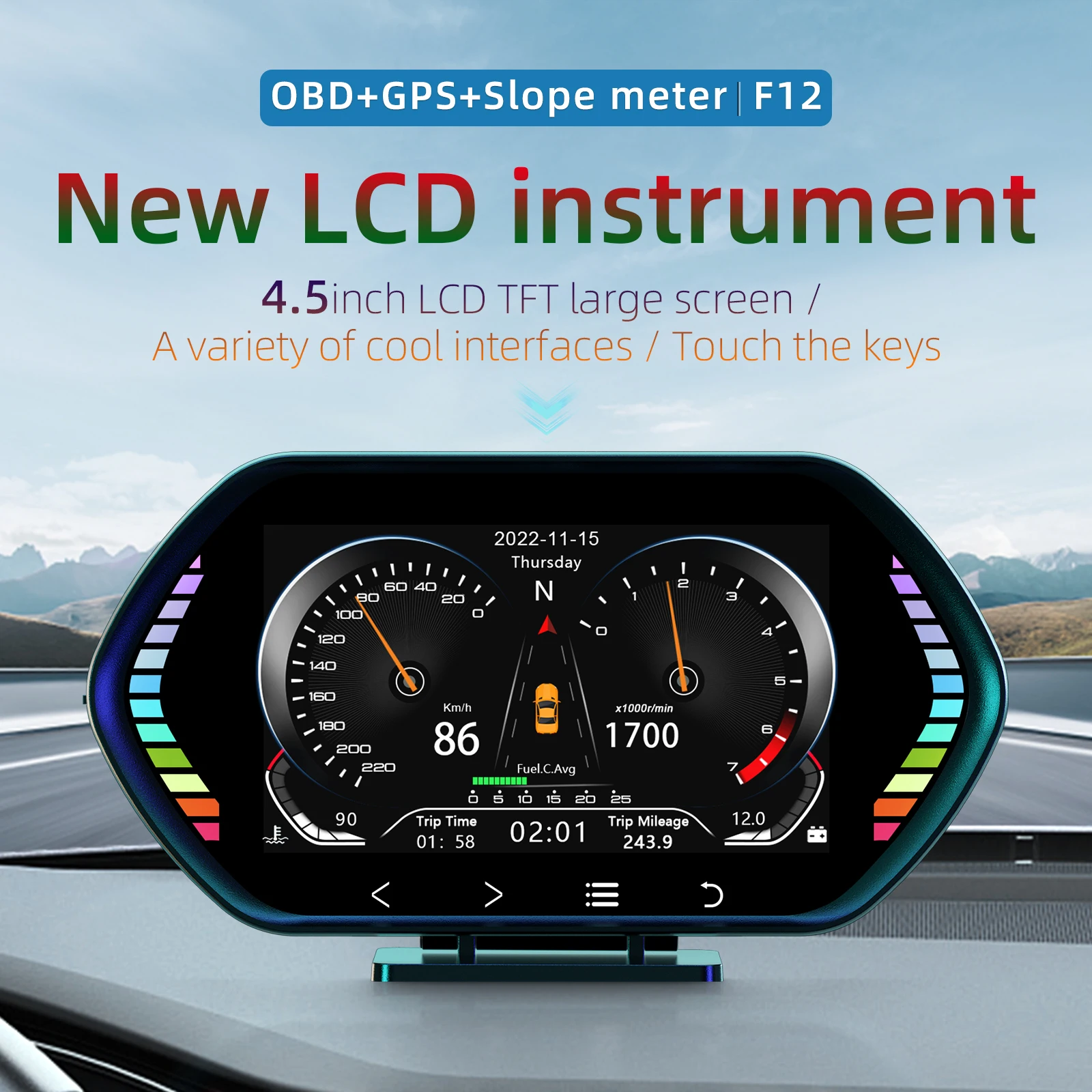 OBD2 Gauge Display, Heads Up Display for Cars, Bhutan OBD2 Gauge Display, Heads Up Display for Cars, Bhutan