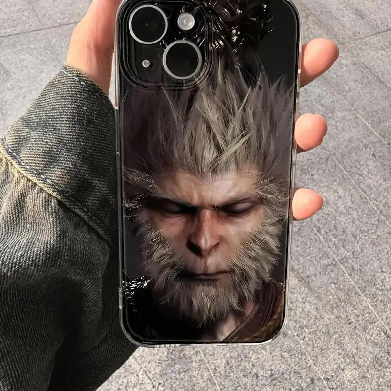 Laudtec Sjk833 Black Myth Wukong Phone Case Soft Thin Shell Skin Friendly Cover New Design For Iphone 16 15 14 13 Plus Pro Max