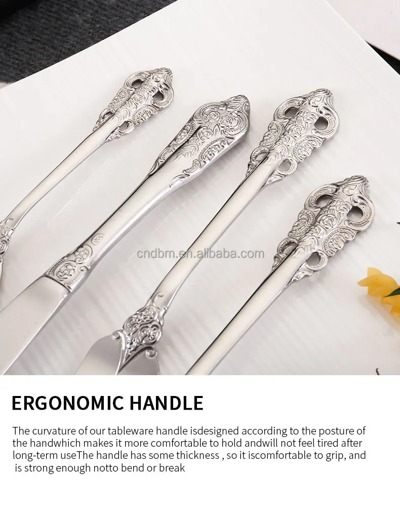 304 72 Pcs Stainless Steel Flatware Set 72pcs Spoon Fork and Knife ...