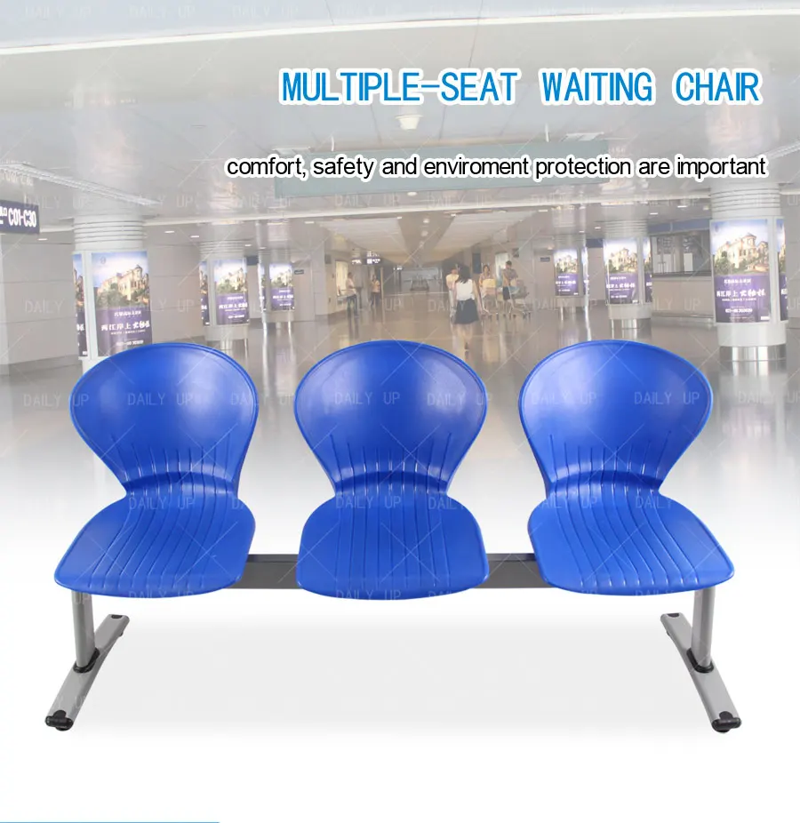 Factory Wholesale Waiting Chair Set High Quality Metal Frame Airport Waiting Bench For Public Area School And Hospital Clinic