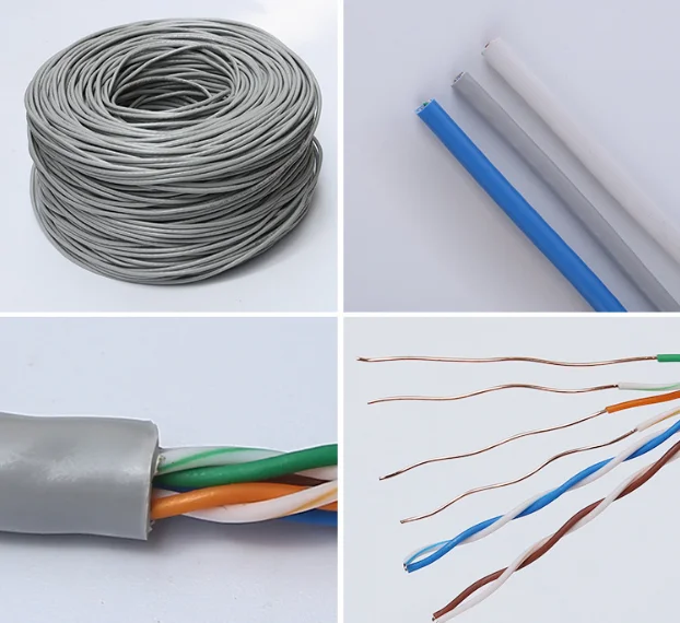 Cat6 Lan Cable Cat 6 Cable Cca Cu Cmr 25awg 2pr 4pr 305m