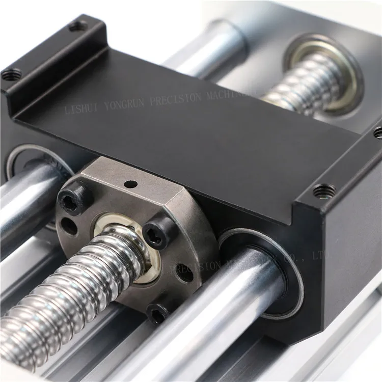 CNC XY Table Linear Shaft Medium Load Kit With Lead Screw Actuator